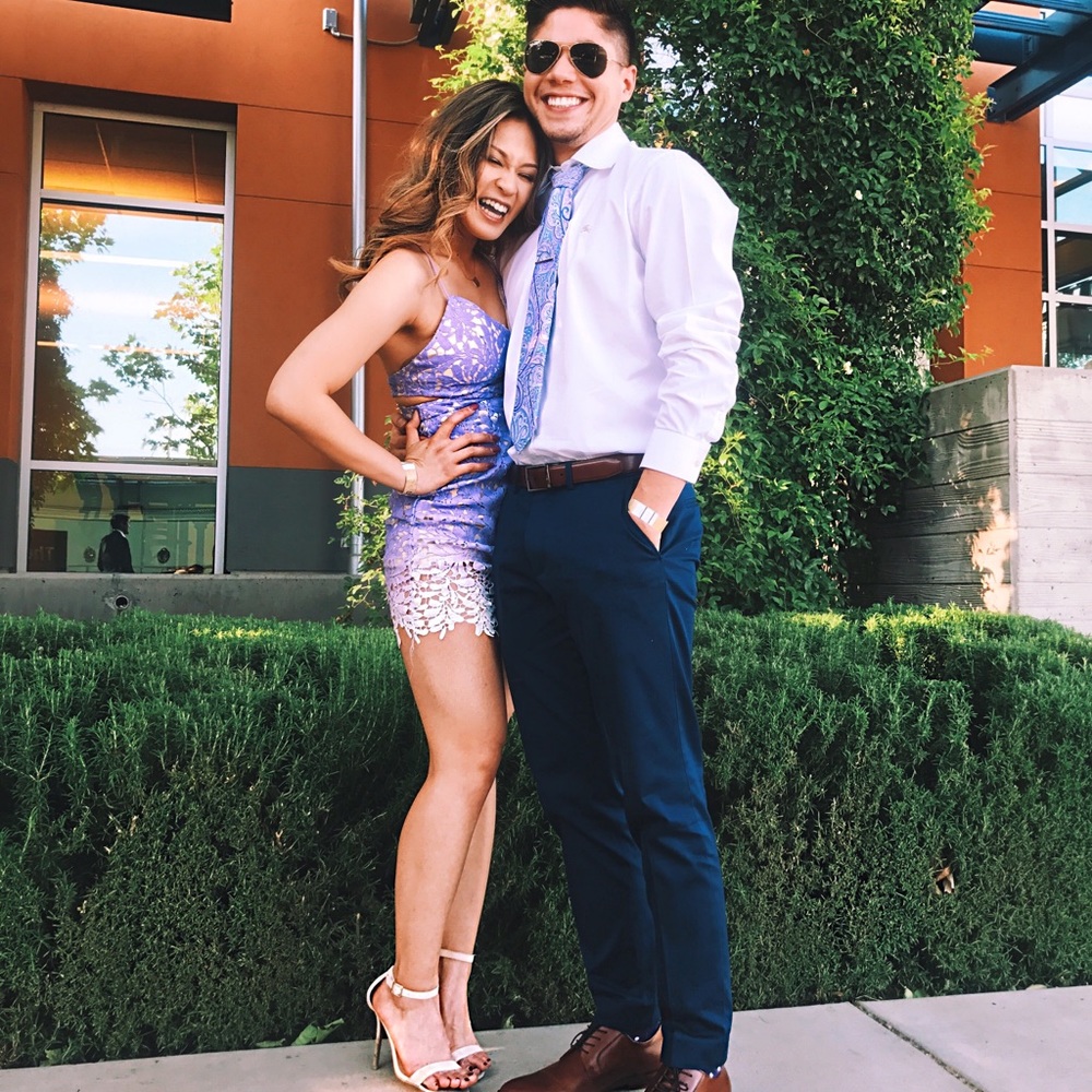 Purple ombre lace dress (Hello Molly)